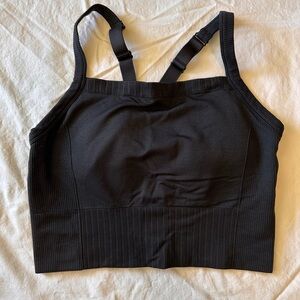 All in motion black sports bra/crop top. XXL